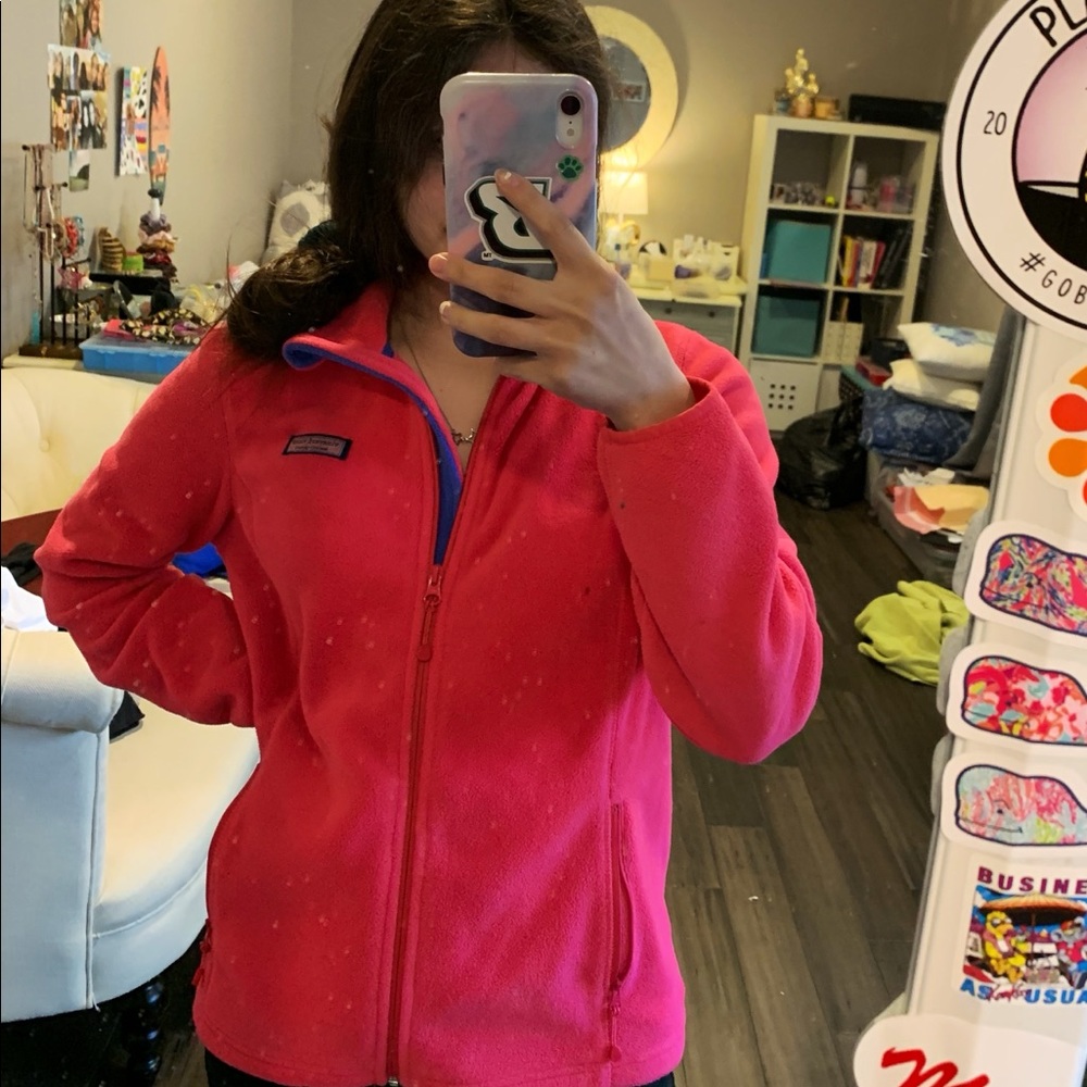 PINK VINEYARD VINES FLEECE